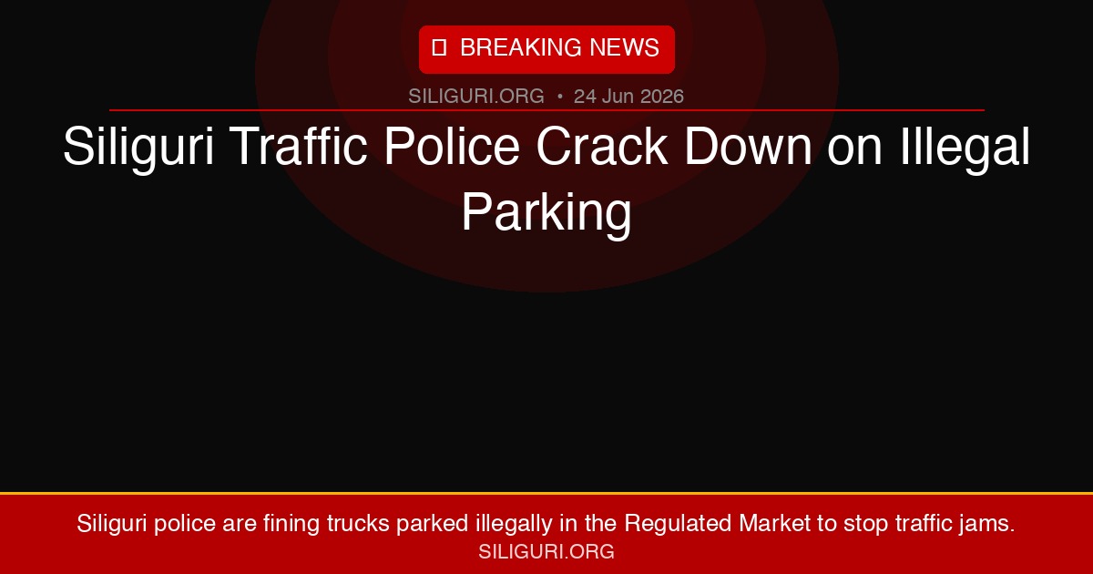 Siliguri Traffic Police Crack Down on Illegal Parking