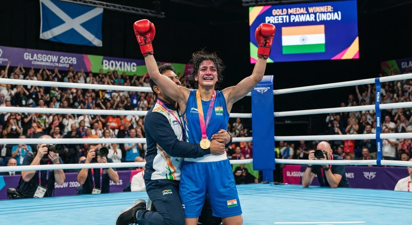 Indian boxer Preeti Pawar wins gold at Commonwealth Games