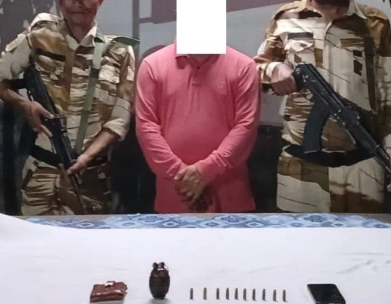 Manipur Security Forces Arrest Man With Hand Grenade