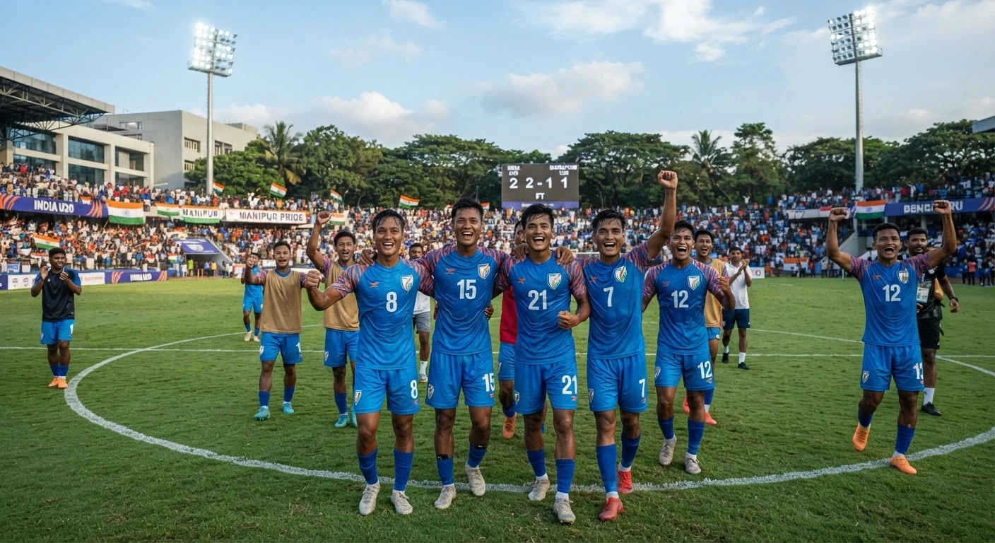 Manipur Players Lead India U20 Football Team to Victory