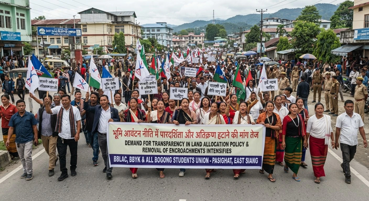 Protest Over Land Policy Disrupts Life in East Siang