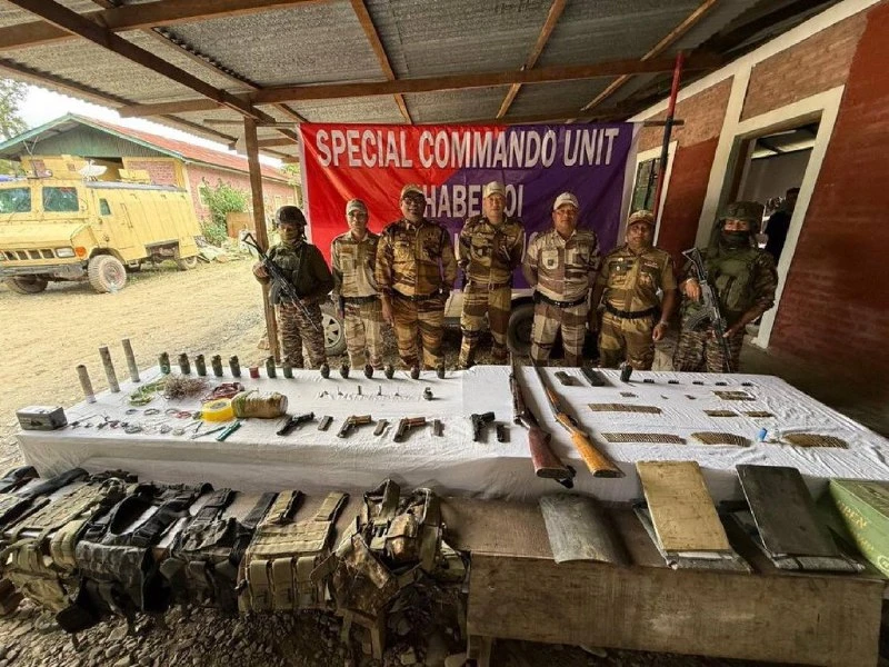 Security Forces Seize Large Illegal Arms Cache in Manipur
