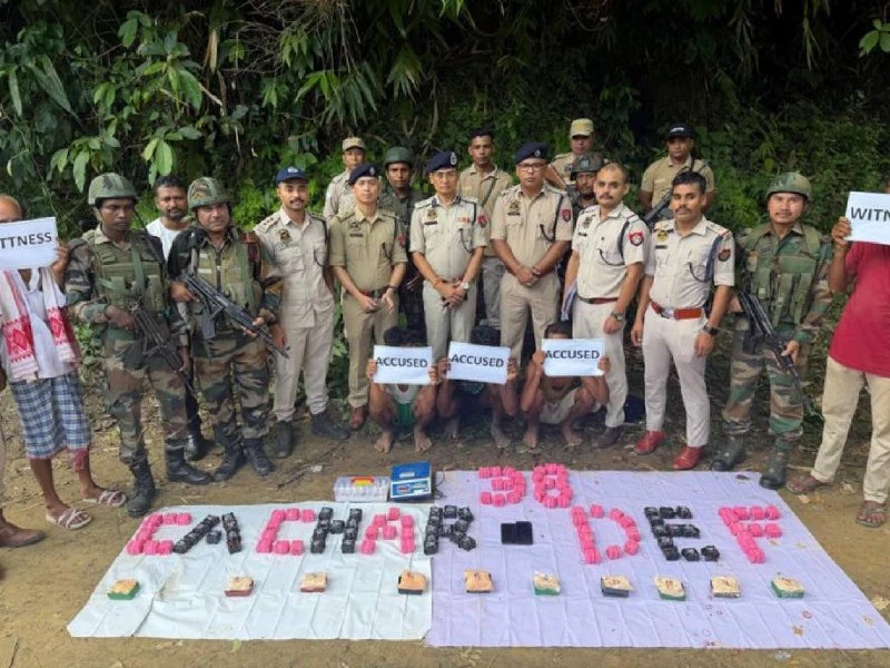 Assam Police Seize Drugs Worth 28 Crore in Cachar Raid