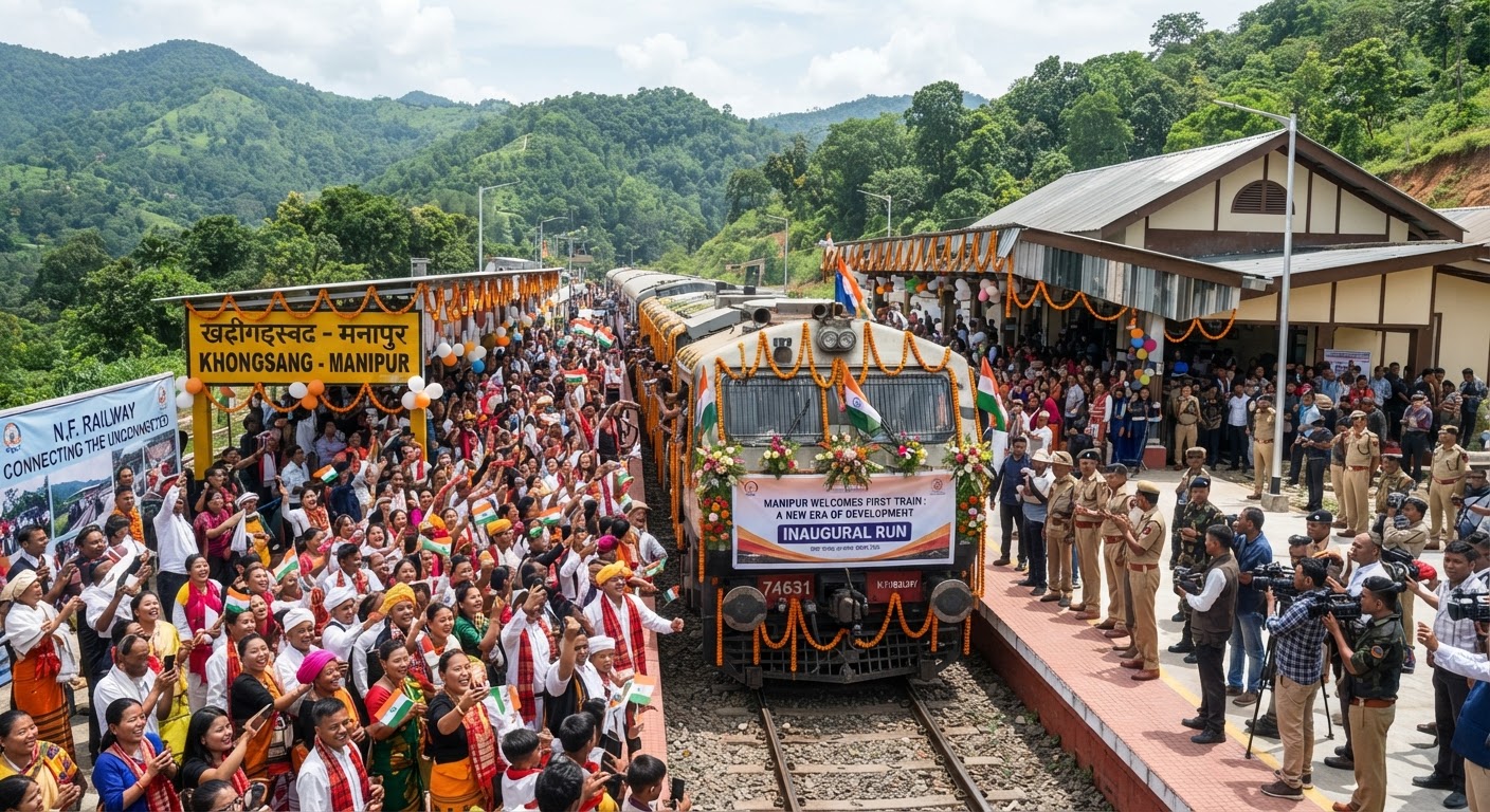 Manipur Connects To National Rail Network With First Train