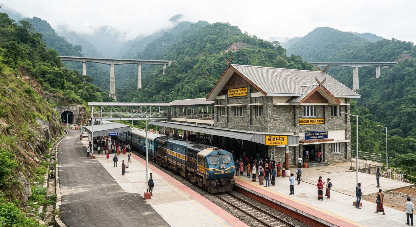 Manipur Rail Connectivity Improves With Khongsang Station