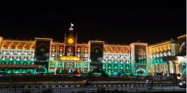 Jalpaiguri Circuit Bench Lit Up In Tricolor For Independence