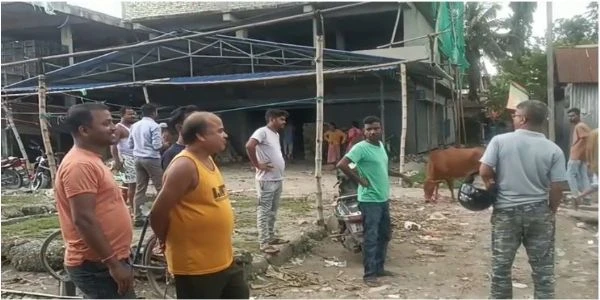 Police Stop Construction After Road Encroachment Protest
