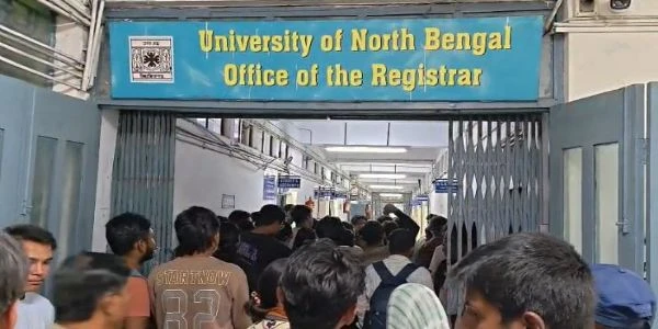 Students Protest at North Bengal University Over Admissions