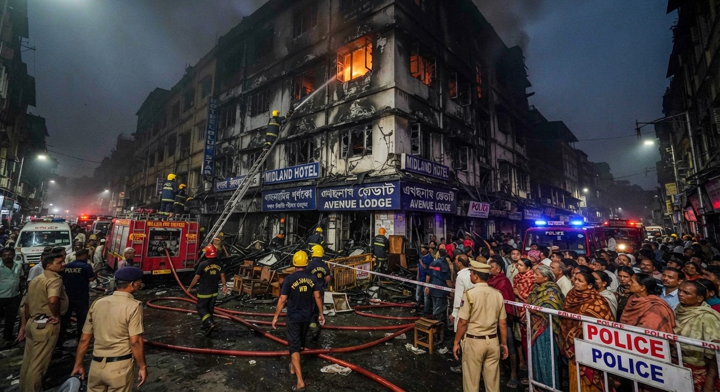Nine Dead in Massive Kolkata Hotel Fire Incident