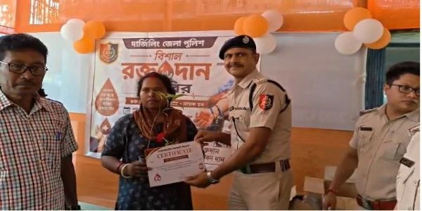 Naxalbari Police Organizes Blood Donation Camp in Siliguri