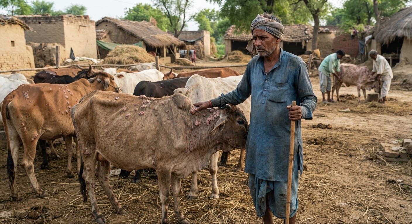 Lumpy Skin Disease Spreads Among Cattle in Jalalabad