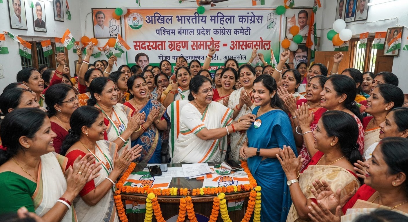 Congress Gains Women Power in Asansol Membership Drive