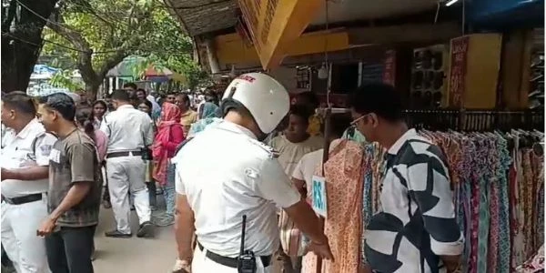 Siliguri Traffic Police Action Against Encroachment