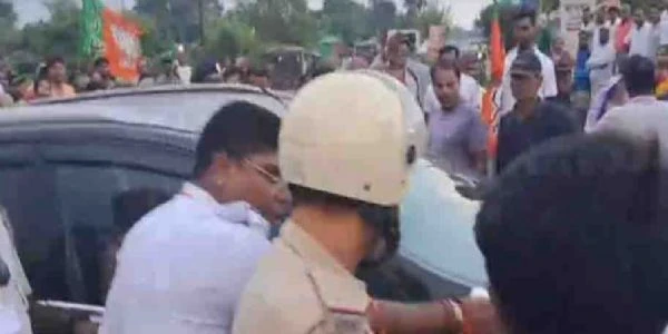 Car Enters Chief Minister Helipad Area in Siliguri