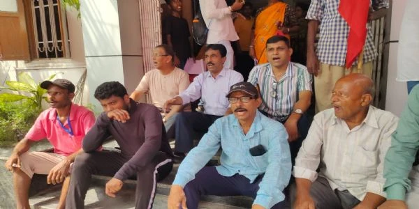CITU Protests At Siliguri Municipal Corporation