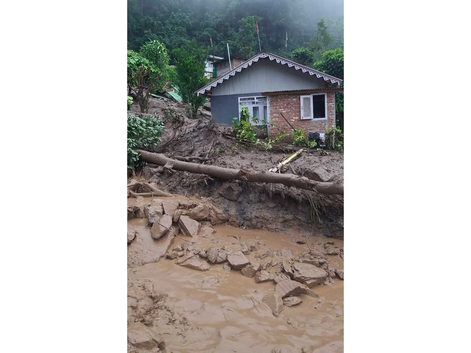 Sikkim CM Assures Help After Landslide In Rimbi