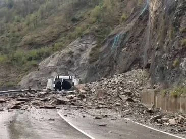 Massive Rockfall Blocks Vital Arunachal Highway