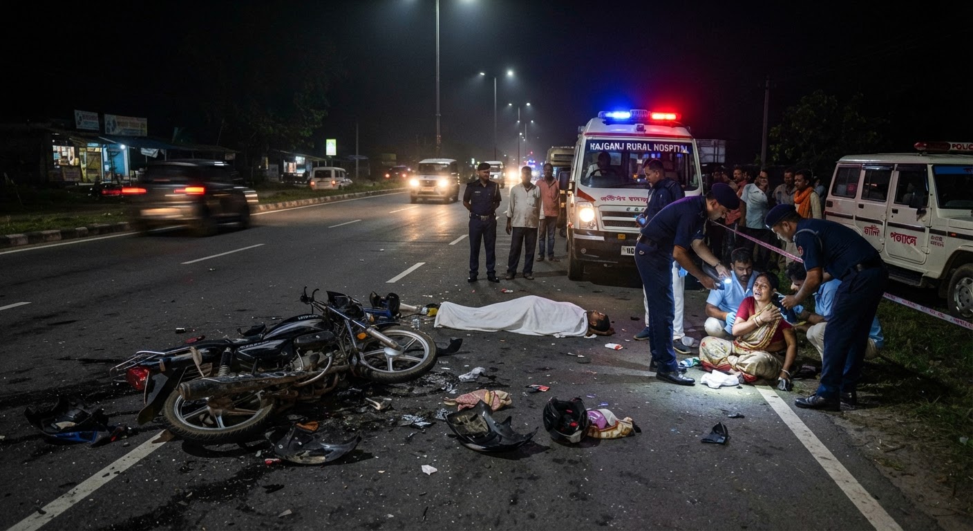 Siliguri Road Accident Kills Man and Injures Wife