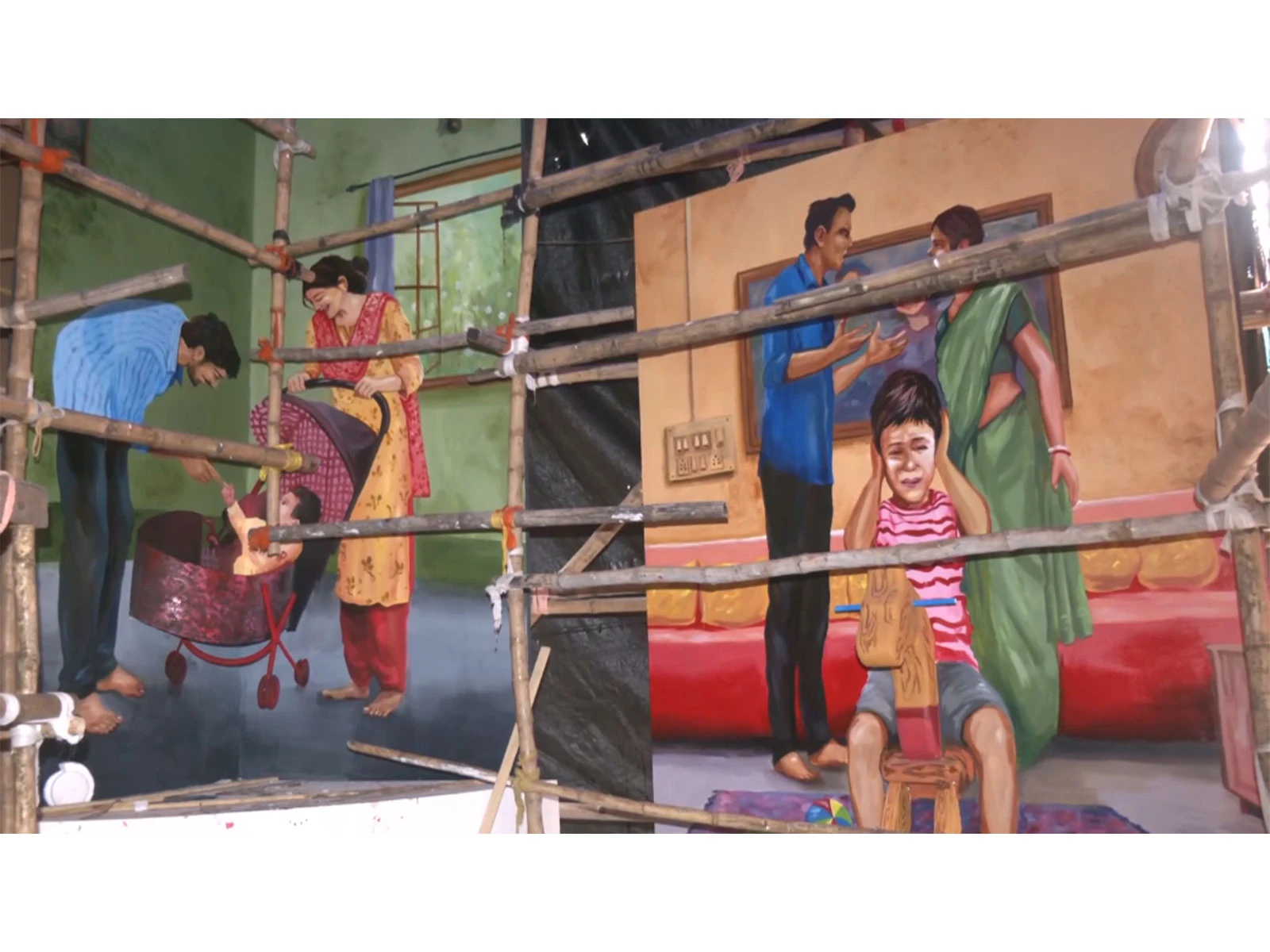 Siliguri Puja Pandal Highlights Impact of Divorce on Kids