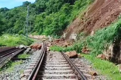 Assam Landslides Disrupt Lumding Badarpur Railway Route