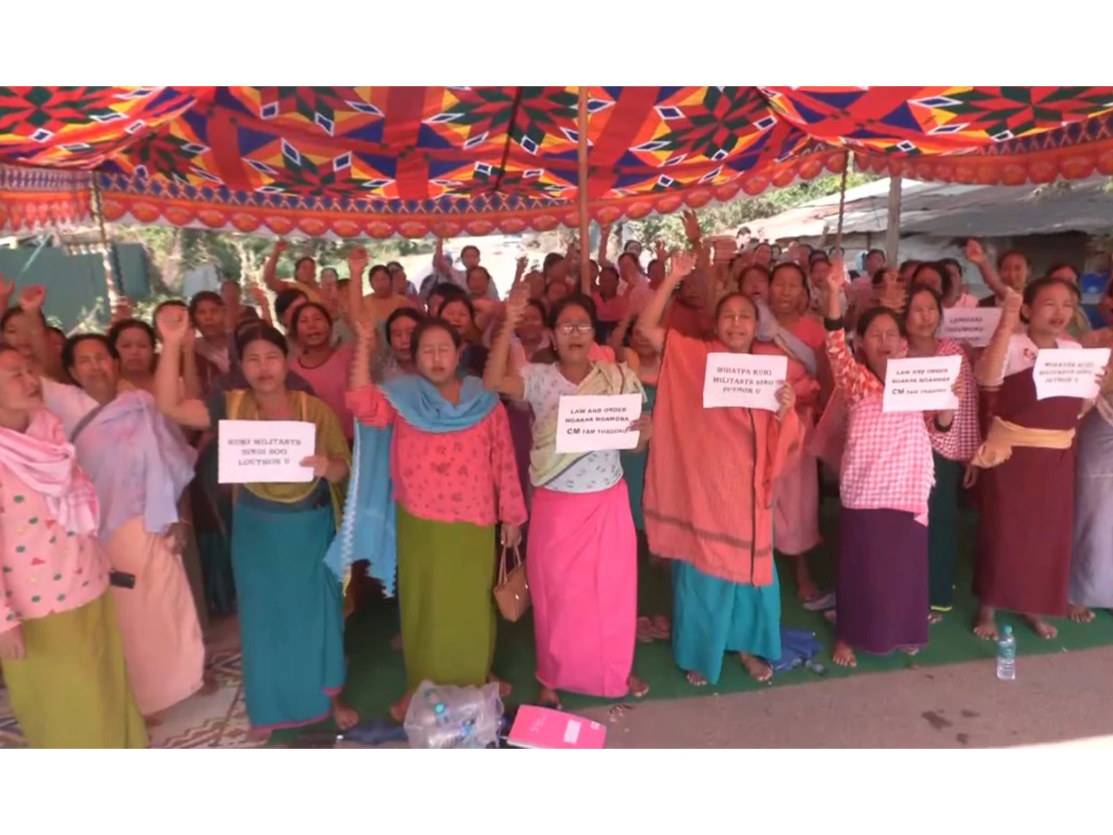 Manipur Protesters Burn Effigies And Demand Resignations