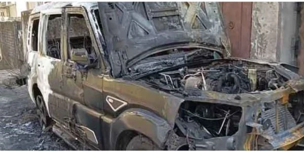 Siliguri Fire Destroys Two Vehicles Near Ashighar